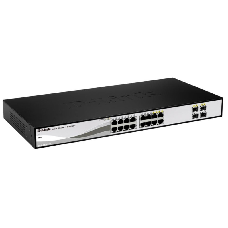 D-Link DGS-1210-16 Gestito L2 Gigabit Ethernet (10/100/1000) Nero D-Link DGS-1210-16 Gestito L2 Gigabit Ethernet (10/100/1000) Nero