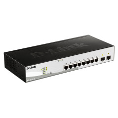 Switch d - link 10 puertos gestionable 8 gigabit ethernet 10 - 100 - 100 2 sfp layer2 smartiii