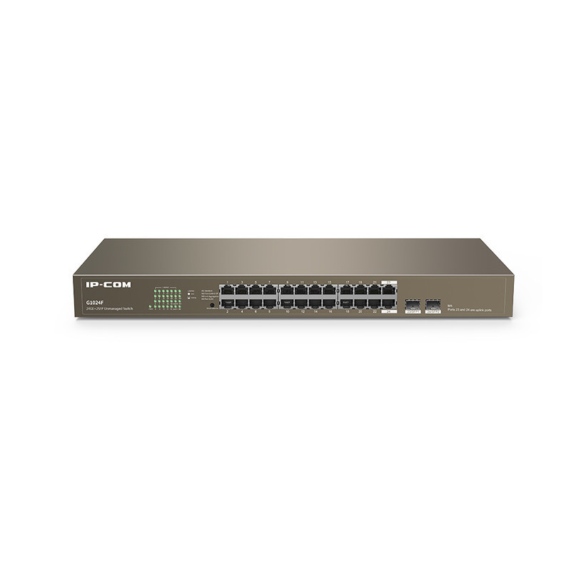 Switch ip - com 24 puertos switch ip - com 24 puertos switch 24p tenda - ipcom 1000 g1024f +2p sfp rack