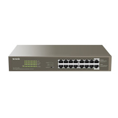 Tenda TEG1116P-16-150W-EU switch di rete Non gestito Gigabit Ethernet (10 100 1000) Supporto Power over Ethernet (PoE) Bronzo