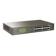Tenda TEG1116P-16-150W-EU switch di rete Non gestito Gigabit Ethernet (10 100 1000) Supporto Power over Ethernet (PoE) Bronzo