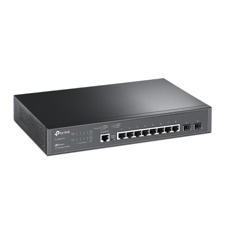 Switch 11 puertos tp - link tl - sg3210 8 puertos 10 - 100 - 1000 2 puertos sfp 1 puerto para consola