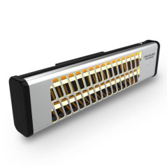 Cecotec 05323 stufetta elettrica Interno Nero, Acciaio inox 1200 W Riscaldatore di ambienti elettrico al quarzo