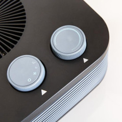 Cecotec 08255 stufetta elettrica Interno Nero, Grigio 2000 W Riscaldatore ambiente elettrico con ventilatore