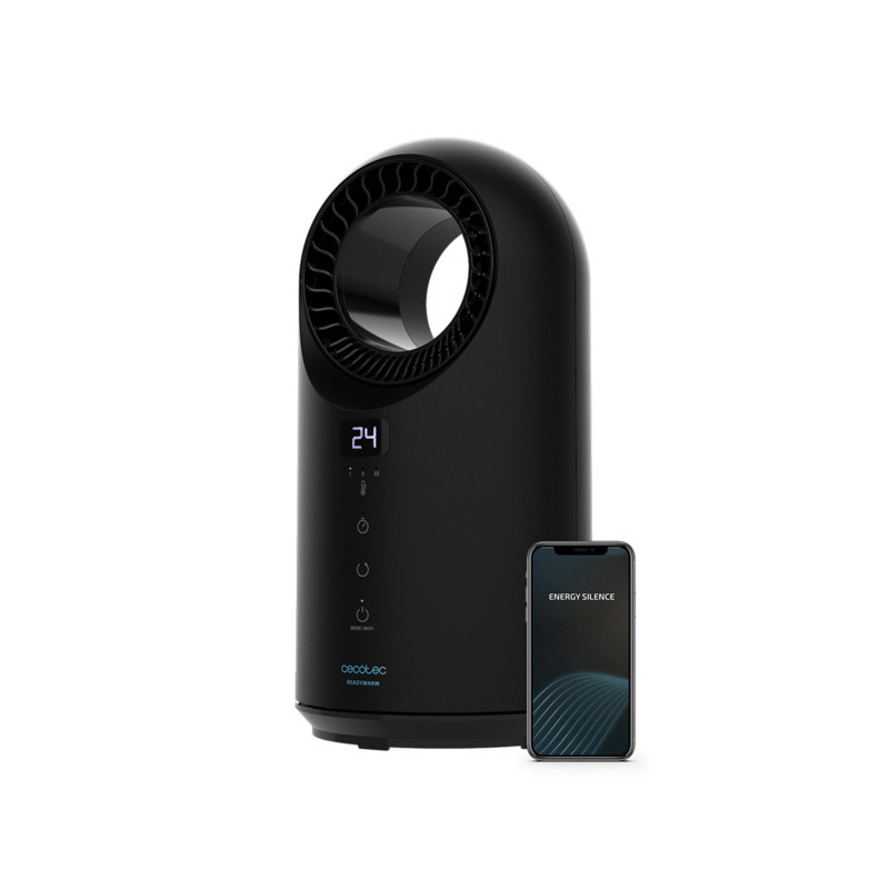 Calefactor cecotec bajo consumo ready warm 8400 bladeless connected 1500 w