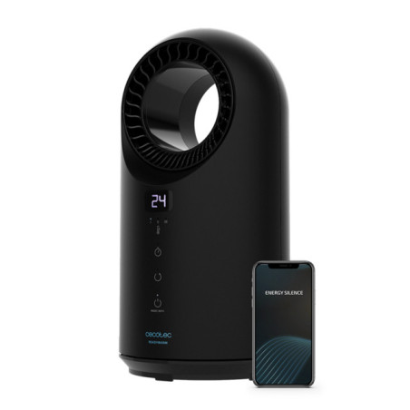 Cecotec ReadyWarm 8400 Bladeless Connected Interno Nero 1500 W Riscaldatore ambiente elettrico con ventilatore