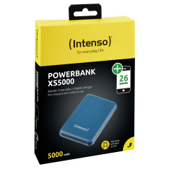 Powerbank intenso xs5000 5000mah usb tipo a usb tipo c petrol