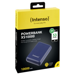 Powerbank intenso xs10000 10000mah usb tipo a usb tipo c azul