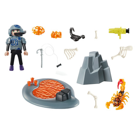 Playmobil starter pack  lucha contra el escorpion de fuego