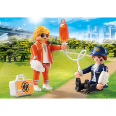 Playmobil duo pack doctor y policia