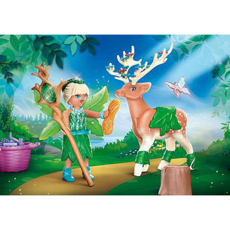 Playmobil ayuma forest fairy con animal del alma