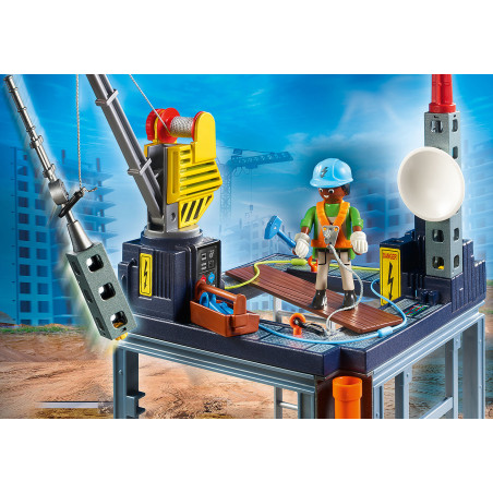 Playmobil  starter pack construccion con grua