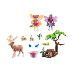 Playmobil -  starter pack hadas con animales del bosque