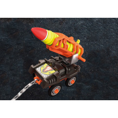 Playmobil dino mine carro de cohetes