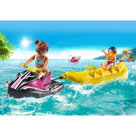 Playmobil starter pack moto de agua con bote banana