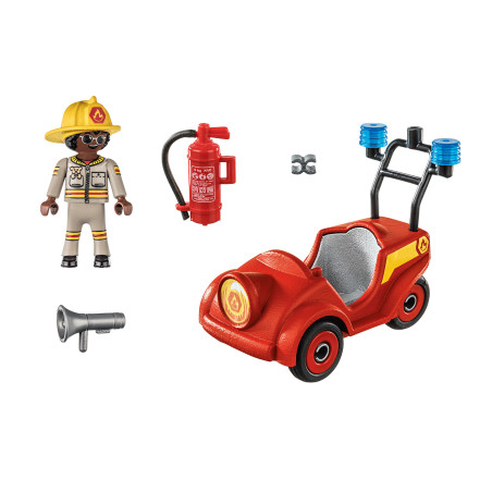 Playmobil d.o.c. mini coche de bomberos