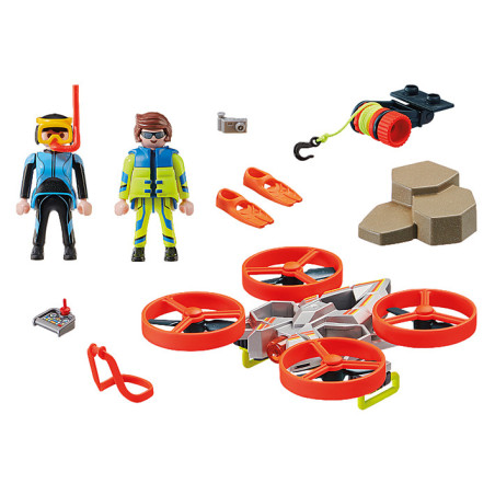 Playmobil rescate maritimo : rescate de kitsurfer con bote