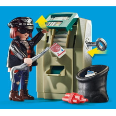 Playmobil ciudad moto de policia persecucion del ladron del dinero