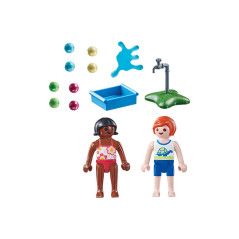 Playmobil nios con globos de agua