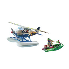 Playmobil policia hidroavion: persecucion de contrabandista