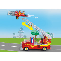 Playmobil duck on call camion de bomberos