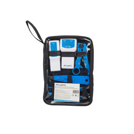 Kit herramientas lanberg pelacables -  crimpadora -  testador