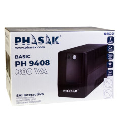 Phasak Basic gruppo di continuità (UPS) A linea interattiva 0,8 kVA 480 W 2 presa(e) AC
