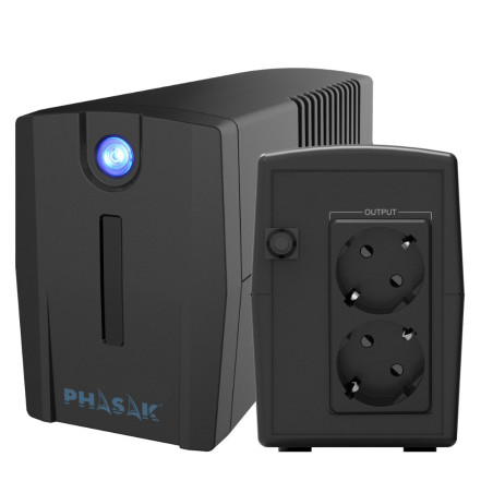 Phasak Ottima gruppo di continuità (UPS) A linea interattiva 0,66 kVA 380 W 2 presa(e) AC