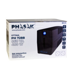 Phasak Ottima gruppo di continuità (UPS) A linea interattiva 0,66 kVA 380 W 2 presa(e) AC