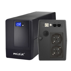 Phasak Esential gruppo di continuità (UPS) A linea interattiva 0,6 kVA 360 W 2 presa(e) AC