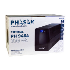 Phasak Esential gruppo di continuità (UPS) A linea interattiva 0,6 kVA 360 W 2 presa(e) AC