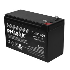 Phasak PHB 1207 batteria UPS Acido piombo (VRLA) 12 V 7,2 Ah