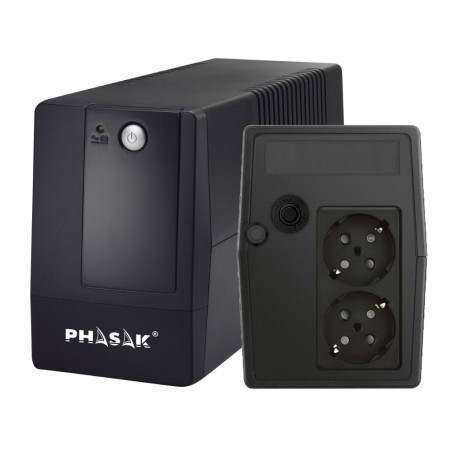 Phasak Basic gruppo di continuità (UPS) A linea interattiva 0,6 kVA 360 W 2 presa(e) AC