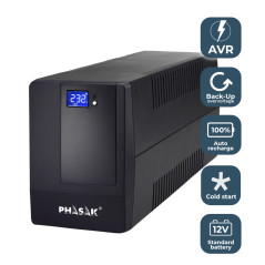 Phasak Basic gruppo di continuità (UPS) A linea interattiva 0,6 kVA 360 W 2 presa(e) AC