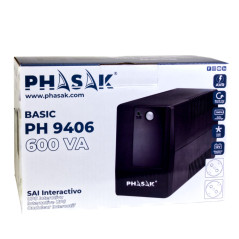 Phasak Basic gruppo di continuità (UPS) A linea interattiva 0,6 kVA 360 W 2 presa(e) AC