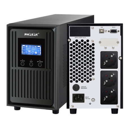 Phasak PH 8020 gruppo di continuità (UPS) Doppia conversione (online) 2 kVA 1800 W 3 presa(e) AC