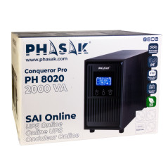 Phasak PH 8020 gruppo di continuità (UPS) Doppia conversione (online) 2 kVA 1800 W 3 presa(e) AC
