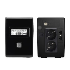 Sai ups phasak 850va interactivo avr 2 x schuko ph 9485 lcd