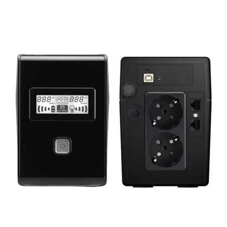 Sai ups phasak 850va interactivo avr 2 x schuko ph 9485 lcd