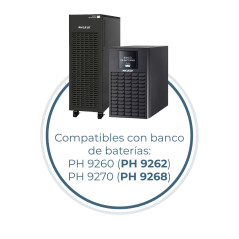Phasak PH 9260 gruppo di continuità (UPS) Doppia conversione (online) 6 kVA 5400 W 0 presa(e) AC