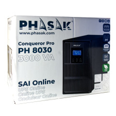 Phasak PH 8030 gruppo di continuità (UPS) Doppia conversione (online) 3 kVA 2700 W 3 presa(e) AC