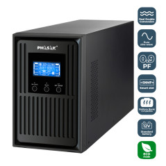 Phasak PH 8010 gruppo di continuità (UPS) Doppia conversione (online) 1,06 kVA 900 W 3 presa(e) AC