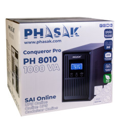 Phasak PH 8010 gruppo di continuità (UPS) Doppia conversione (online) 1,06 kVA 900 W 3 presa(e) AC