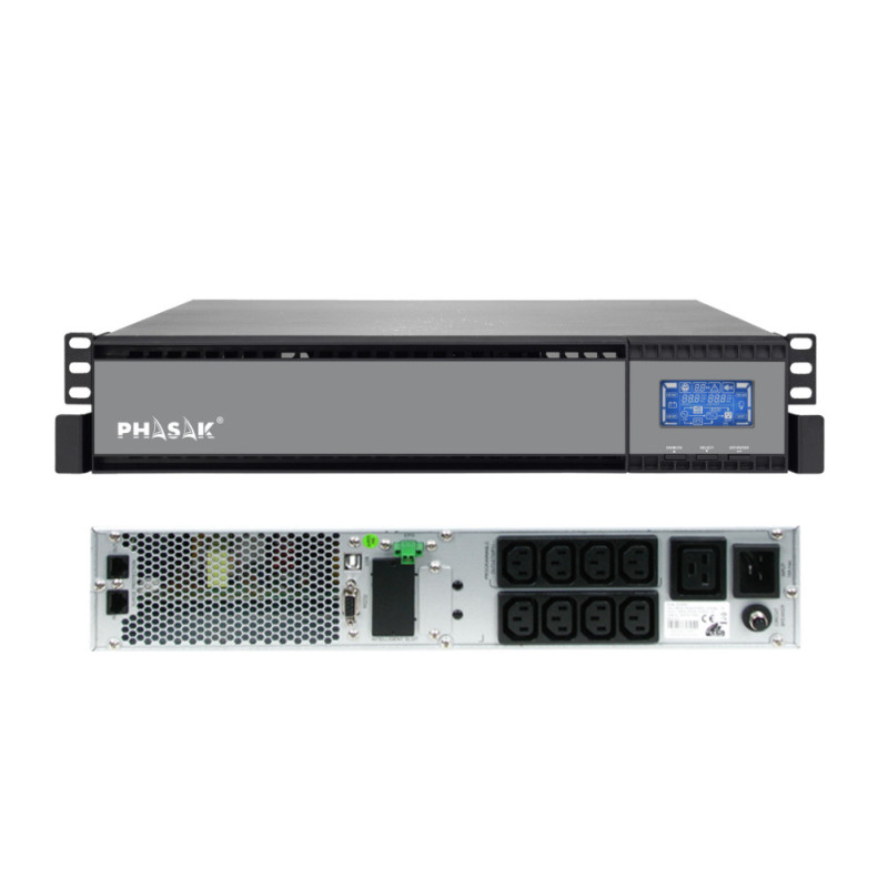 Sai ups phasak 3000va rack 19 on - line ph 9330 - online - lcd - snmp - doble conversion