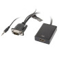 Adaptador lanberg vga macho+audio 3.5mm jack -  hdmi hembra