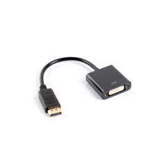 Lanberg AD-0007-BK cavo e adattatore video 0,1 m DisplayPort DVI-D Nero