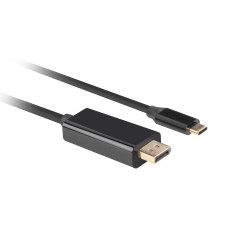 Lanberg CA-CMDP-10CU-0010-BK cavo e adattatore video 1 m USB tipo-C DisplayPort Nero