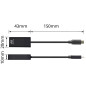 Cable adaptador ewent usb tipo c a hdmi 4k - 30hz macho - hembra