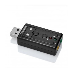 Ewent EW3762 adattatore per inversione del genere dei cavi USB audio-in audio-out Nero