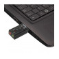 Adaptador de audio ewent ew3762 7.1 -  usb 2.0